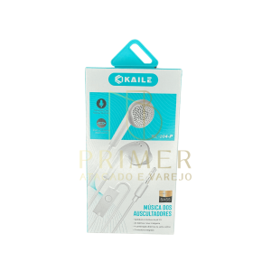 FONE DE OUVIDO C/FIO BRANCO P2 KL 204 P