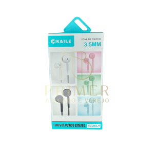 FONE DE OUVIDO C/FIO COR 3.5M KL 213 P